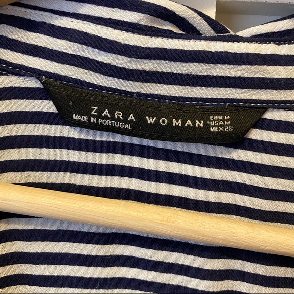 Zara Cropped Collared Blouse - Picture 3 of 5